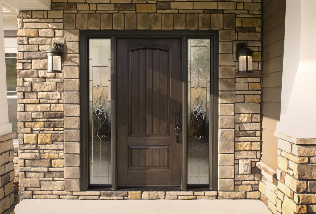 This hinged entry door in Boise, ID from Provia is a beautiful example.